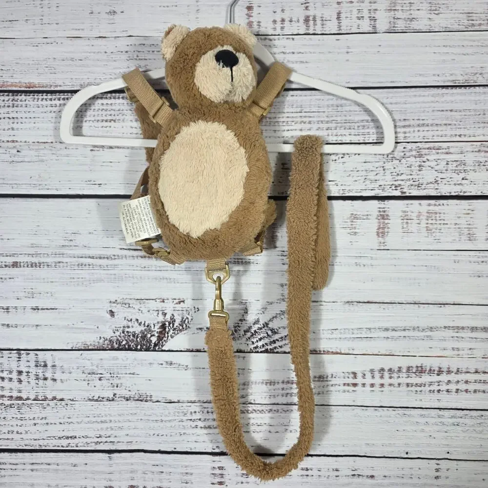 Eddie Bauer Toddler Kid Tether Child Harness Backpack Bear Plush